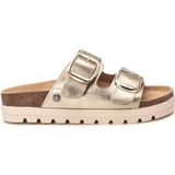 REFRESH 172721 Sandaal - Goud - Leer - Breed Ontwerp met Dubbele Band