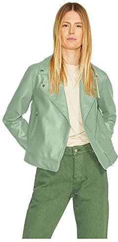 Jack & Jones - Gail Biker Jas - Zwart - Kunstleer