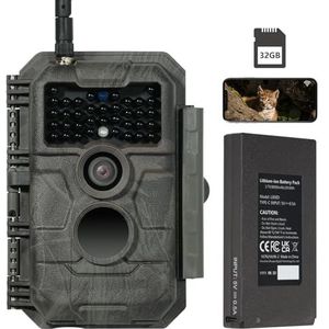 Wildcamera Wildlife Hunting Camera Outdoor Waterdichte Infrarood Nachtzicht Foto-elektrische Trap Tracking Camera(With 32GB TF Card