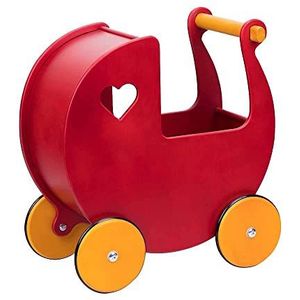 Moover Toys poppenwagen, rood