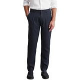 Marc O'Polo Linnen herenbroek met elastische tailleband, navy, 29W / 32L