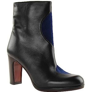 Chie Mihara CURVA36 Fashion Boot voor dames, zwart, blauw, 36 EU, zwart blauw, 36 EU