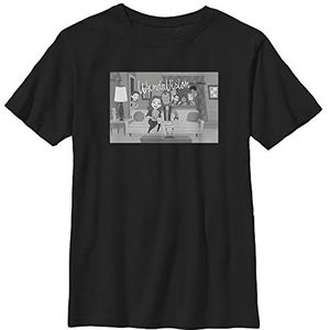 Marvel Jongens Boy's Short Sleeve Classic Fit T-shirt, zwart, 128 cm