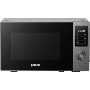Gorenje MO20A3T4 Magnetron, 20 liter, 700 W, kinderbeveiliging, AquaClean, ontdooifunctie, 8 automatische programma's, 5 standen, led-display, zwart met zilver