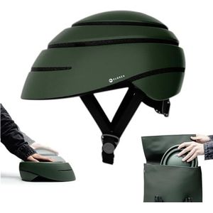 Opvouwbare fietshelm voor volwassenen (Closca Helmet LOOP). Helm voor fietsen en elektrische step/scooter voor dames en heren (uniseks). Gepatenteerd ontwerp. (Amazonia, maat M)