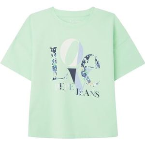 Pepe Jeans Odette T-shirt voor meisjes, groen (acid mint green), 12 jaar, groen (acid mintgroen), 12 Jaren