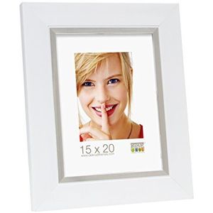 Deknudt Frames S41NK1-60.0X80.0 fotolijst, kunsthars, 88,8 x 68,8 x 2 cm, wit/zilver