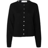 Selected - Thea - Vest - Ronde Hals - Lange Mouwen - Knoopsluiting - 100% Merinowol