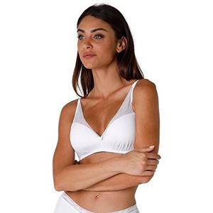 LOVABLE Sensual Touch Exclusive Beha Bralette gevoerd, zonder beugel, voor dames, Wit, 80C