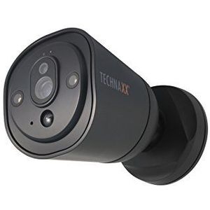 Technaxx Easy IP-Cam HD TX-55 zwarte draadloze bewakingscamera HD met batterijvoeding voor binnen en buiten