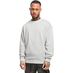Urban Classics Heren sweatshirt Pigment Dyed Crew Neck Basic pullover voor mannen in 4 kleuren verkrijgbaar, maten S - 5XL, Lichtopbrengst, S