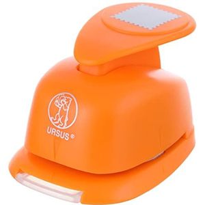 Ursus 19480060 - motiefperforator met hendel, medium, postzegel, ca. 18 mm, oranje