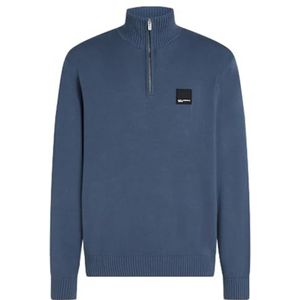 Karl Lagerfeld Jeans, Heren, Regular HalfRits Trui, Regular Fit, Blauw, L