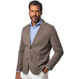 JP 1880 Heren grote maten grote maten Menswear L-8XL JP1880 Sweat-Sakko, zakelijk, vlamsweatshirt, opgestikte zakken, tot 7 XL 820825, asbruin., XXL