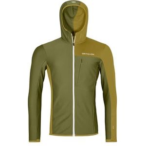 ORTOVOX - Fleece Light Grid Hooded Jkt - Wild Herbes - Materiaal