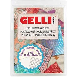 Gelli Arts GL013964721027 Gel Printing Plate, 9"" x 12"", duidelijk
