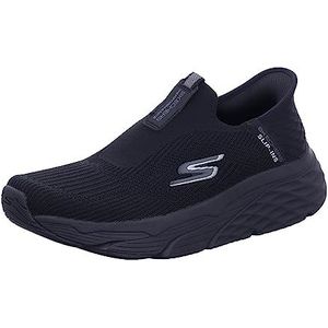 Skechers Max Cushioning Slip-ins voor heren, atletische instapschoenen met traagschuim sneakers, zwart, 39.5 EU