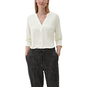 s.Oliver BLACK LABEL Dames 2121736 T-shirt met lange mouwen, wit, 44