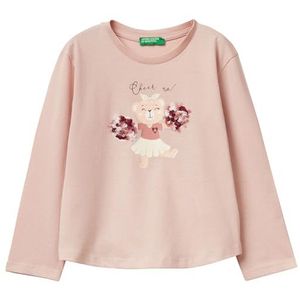 United Colors of Benetton T-shirt M/L, Roze, 3 jaar