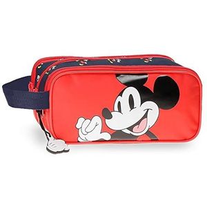 Disney Mickey Mouse Fashion Pennenetui, drievoudig, meerkleurig 22x10x9 cm, microvezel, 50 hojas, drievoudig etui