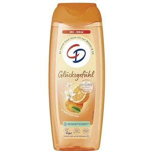 CD Douche 'Geluksgevoel' | Verkwikkende douchegel met een goed humeur | Met hydro-dermal-complex | Voor de gevoelige huid | zonder microplastic & veganistisch | 300 ml