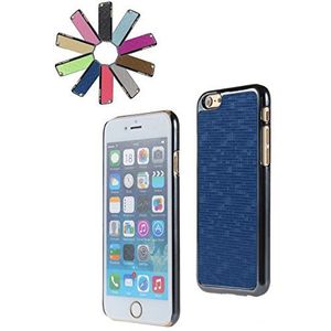 Bralexx 7132Metallic 7125Blau-Karo Smartphone Case geschikt voor Apple iPhone 6 11,9 cm (4,7 inch) metallic blauw