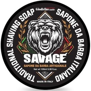 THE GOODFELLAS' SMILE Savage traditionele scheerzeep Made in Italy, 100 g
