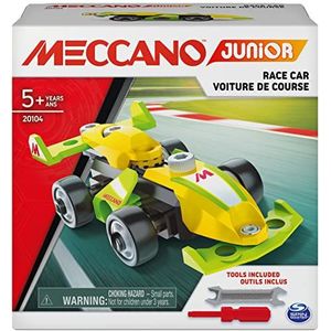 MECCANO Junior, raceauto STEAM modelbouwset, voor kinderen vanaf 5 jaar