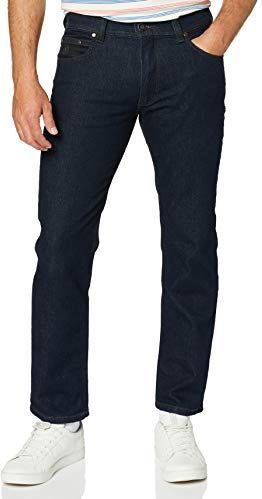 bugatti Heren Straight Leg Jeans 3280D R-16640, blauw (Rinse Blue 390), 33W / 34L