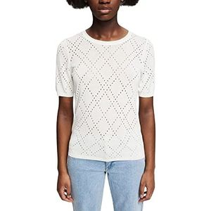 ESPRIT Dames 992EO1I305 trui, 110/UFF wit, standaard