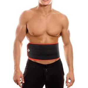 Nivia Orthopedic Waist Support | Black & Red | Small | For Men & Boys | Neoprene | Sweat Belt | Slimming Belt for Jogging, Walking, Workout, Stomach & Back Support, Support to Weight Loss