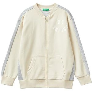 United Colors of Benetton trainingspak voor kinderen en jongens, Bianco Panna 1j4, 140