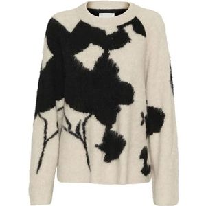 Part Two LajlaPW Damestrui, regular fit, lange mouwen, French Oak Blurred Flower, XL