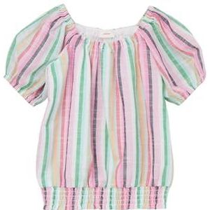 s.Oliver Junior Girl's Blouse, Korte mouwen, Wit, 92/98, wit, 92/98 cm
