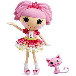 Lalaloopsy 576860EUC Doll Jewel Sparkles met huisdier Persian Cat - 33 cm Prinsessenpop met roze outfit & schoenen, In een herbruikbaar huis speelset pakket - Voor 3-103 jaar,veelkleurig