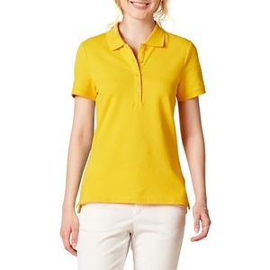 Amazon Essentials Dames poloshirt met korte mouwen (verkrijgbaar in grote maten), goudgeel, medium