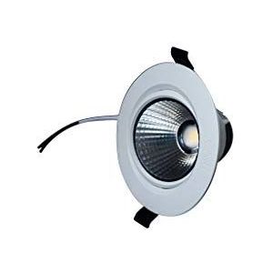 Monkey Ladder LED-inbouwspot, verstelbaar, 9 W, 3000 K, wit. Perfect voor omgevingsverlichting. Het ontwerp maakt het mogelijk om het licht uit te lijnen en creëert overal een warme en gezellige