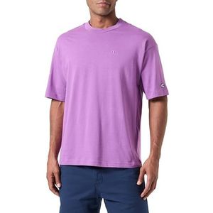 Champion Legacy Icons Tonal Logo T-Shape S/S Crewneck T-shirt, paars, XL Heren SS24, Paars, XL