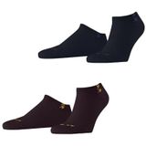 Burlington - Everyday - Korte Sokken - Rood Claret - Multipack van 2 Paar