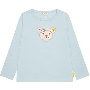 Steiff Mini Bird's Twittering Shirt voor meisjes, sterling blauw., 122 cm