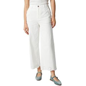 KOTON Womens KOTON Crop Blouse Mouwloze Ballonmouw Kraag Gedetail, Kleur: wit., 34