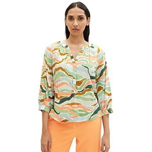 TOM TAILOR Dames blouse 1035880, 31122 - Colorful Wavy Design, 38