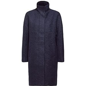 ESPRIT Jas van wolmix, Donkerblauw, XL