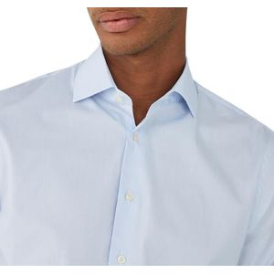 Hackett London Heren Mini Pinpoint Stripe Shirt, Blauw (blauw), 28