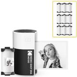 KODAK - Memo Shot ERA Kids - Instant Camera - Wit - Met 1 rol One-Touch-labelpatroon en 9 patronen