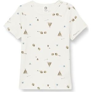 by Green Cotton Baby-jongens Farming S/S T-shirt, Balsem Cream/Desert Green/Balsem Blauw, 92 cm