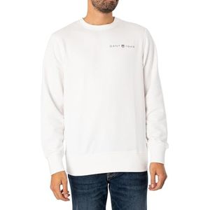 GANT Heren bedrukt Graphic C-Neck Sweat Sweatshirt, Eggshell., XXL