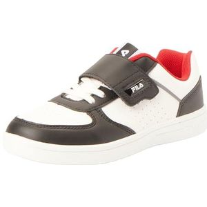 FILA C. Court Cb Velcro sneakers voor kinderen, uniseks, wit zwart, 29 EU
