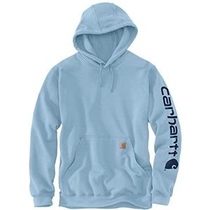 Carhartt Midweight Sleeve Logo Hoodie heren Sweatshirt, Maansteen [Moonstone], L