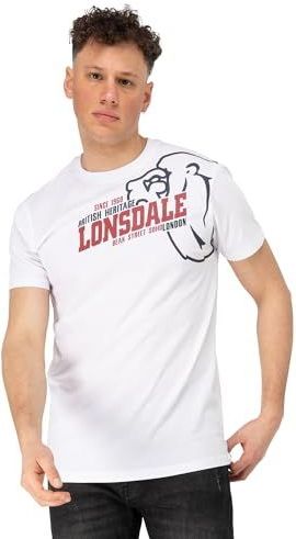 LONSDALE - Walkley - Shirt - Rood/Zwart/Wit